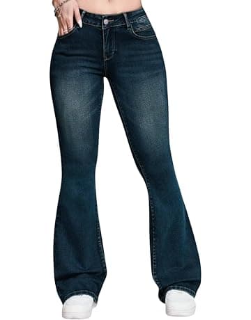 Charleston Women's High Lycra Special Size Jeans Dark Blue sh dark-$P