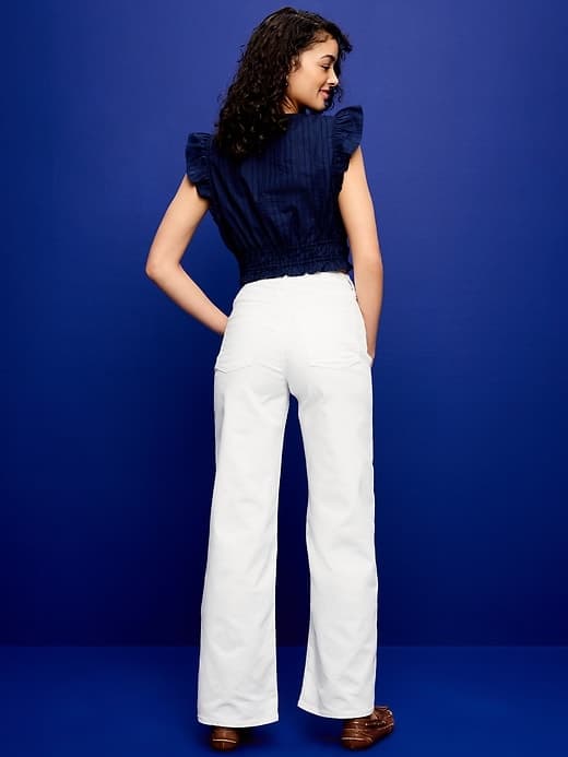 High-Waisted Wow Wide-Leg Jeans Shop More WOW Jeans — view 3