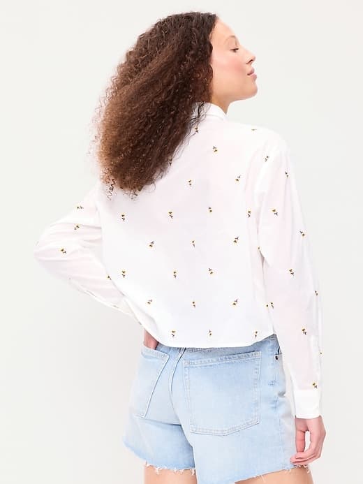 Cropped Button-Down Shirt — view 2
