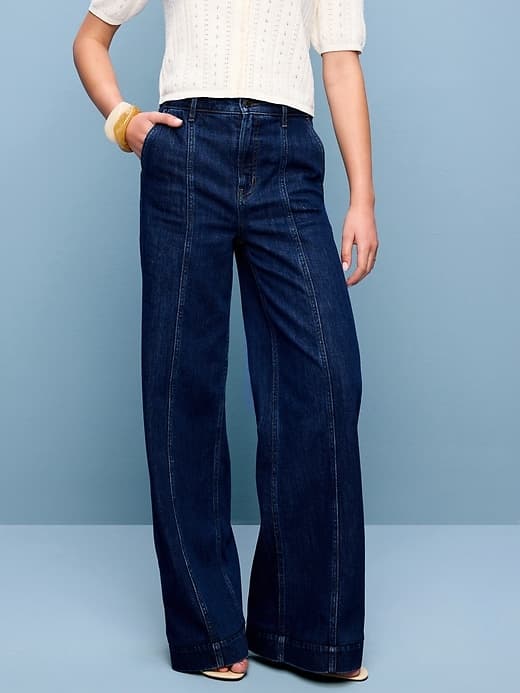 Extra High-Waisted Super Wide-Leg Jeans — view 2