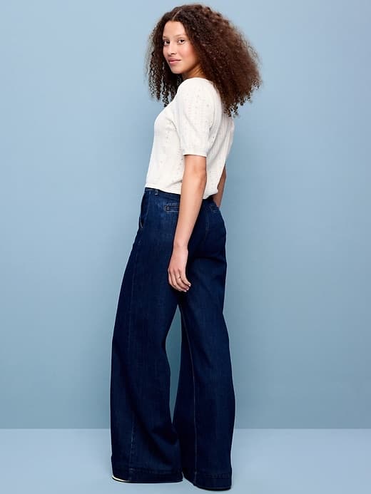 Extra High-Waisted Super Wide-Leg Jeans — view 3